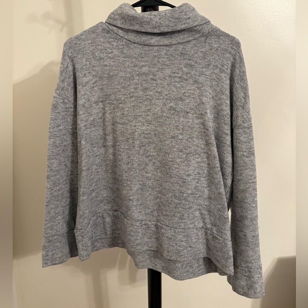 a new day Heather Gray Turtleneck Sweater